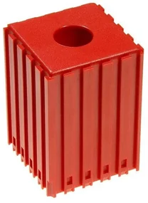 Plastový box pre nástroj s kužeľovou stopkou MORSE M2 50x50, modul 5x5, 1 dutina, červená
