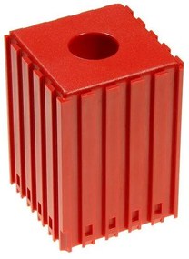 Plastový box pre nástroj s kužeľovou stopkou MORSE M2 50x50, modul 5x5, 1 dutina, červená