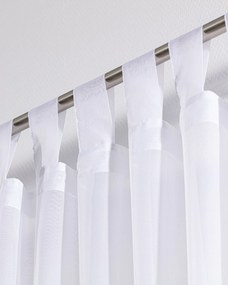 Záclona z voálu na pútkach farba produktu biela látka polopriehľadný, lesklá