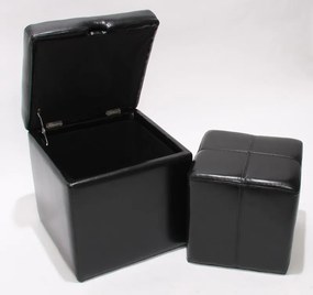 Sedacia kocka Onex (SET 2 ks) - Čierna