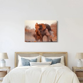Obraz - Veľký slon africký (90x60 cm)