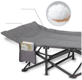 Skladacie turistické lehátko 187 × 68 cm – kompaktné a pohodlné