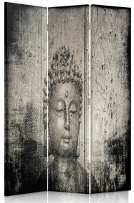 Ozdobný paraván Buddha Zen Spa - 110x170 cm, trojdielny, klasický paraván