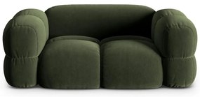 Zelená zamatová pohovka 180 cm Loretto – Cosmopolitan Design