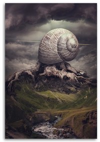 Gario Obraz na plátne Slimák na vrchole - Patryk Andrzejewski Rozmery: 80 x 120 cm