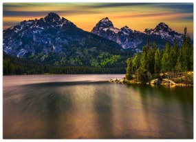 Sklenený obraz - Národný park Grand Teton (70x50 cm)