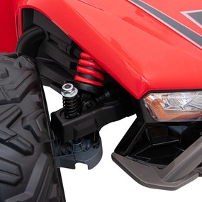 Ramiz Detská pretekárska bugina na batérie 5 Červená + motory 2x200W + diaľkové ovládanie + LED Audio + pomalý štart