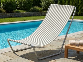 Skladacie plážové lehátko SAND STRIPES, zelené