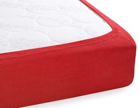 Detské froté napínacie prestieradlo do postieľky FR-007 Sýto červené 60 x 120 x 10 cm - do postieľky