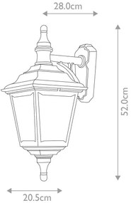 Elstead KERRY-WALL - Vonkajšie nástenné svietidlo KERRY 1xE27/100W/230V IP44