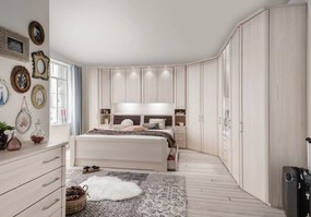 Posteľ s úložným priestorom Luxor 180x200 cm, polárny smrekovec