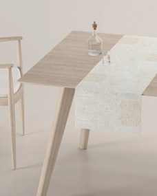 Štóla na stôl farba produktu sivá látka lesklá, zapletaná, vzorované