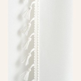 Dekorstudio Dekoračný záves LARA na dekoračné kolieska - biely Rozmer závesu: 140x280cm