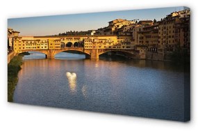 Obraz na plátne Taliansko Sunrise mosty 100x50 cm