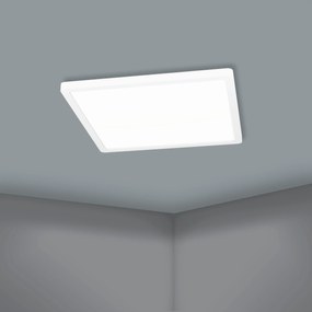 EGLO LED múdre prisadené osvetlenie ROVITO-Z, 14,6 W, teplá biela-studená biela, RGB, biele, 30x30cm, štv