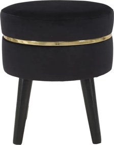 Taburet PARIS 35 cm čierny