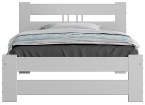 Postel borovice LUX VitBed 100x200cm masiv bílá