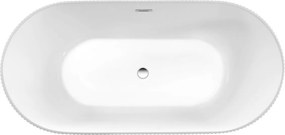 Aqualine Turia strip, voľne stojaca vaňa, 170x80cm, biela, E2785