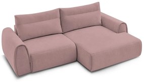 Svetloružová rohová pohovka Aden – Bobochic Paris