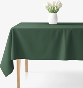 Goldea hranatý obrus 100% bavlnené plátno - tmavo zelený 140 x 220 cm