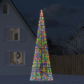 Svetlo na vianočný stromček na stožiar 1534 LED farebné 500 cm 358118