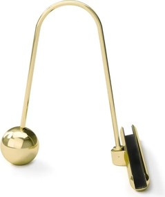 Sklenený stojací rámček v zlatej farbe 19x23 cm Flute – Umbra