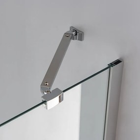 BPS-koupelny Štvrťkruhový sprchový kút KZ92 90x90 chróm/transparent - bez vaničky