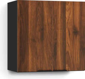 Blumfeldt WoodVista vysoká skrinka, Soft-Close, hliníkové rukoväte, udržateľné materiály