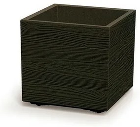 Kvetináč MADERA SQUARE ECO WOOD 38,5 cm ,tmavohnedý