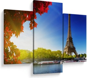 Obraz - jeseň v Paríži (90x60 cm)