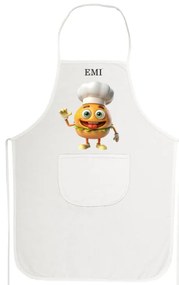 Kuchynská zástera Burger EMI, sivá