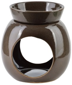 Keramická aroma lampa LULUO 12,5 cm tmavohnedá