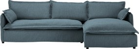 XXXLutz ROHOVÁ SEDAČKA, textil, modrá Livetastic - Sedačky - 001968012505