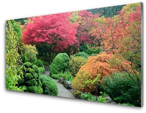 Nástenný panel  Záhrada kvetina strom príroda 100x50 cm