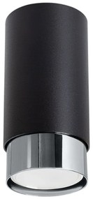 Stropné svietidlo v čierno-striebornej farbe Crown – Sollux