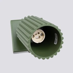 Sollux SL.1616 - Nástenné bodové svietidlo KARBON 1xGU10/10W/230V zelená