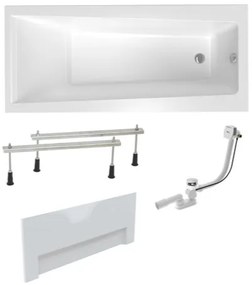 Obdĺžniková vaňa Laguna Idea Plus 150x75 cm akrylát ľavá aj pravá SIKOID1500APNPC, 1 ks