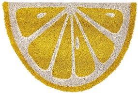 Kokosová rohožka 40 x 60 cm žltá IJEN Beliani