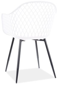 AKCIA Biela plastová stolička CORRAL B II. akosť