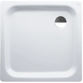 LAUFEN Platina štvorcová sprchová vanička zo smaltovanej ocele, odtok v rohu, 800 x 800 x 65 mm, biela, H2150110000401