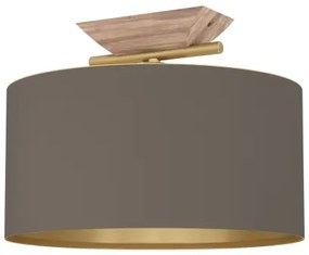 Eglo 390335 - Stropné svietidlo SANTANDRIA 1xE27/40W/230V hnedá/zlatá