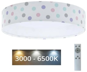 LED Stmievateľné svietidlo GALAXY KIDS LED/24W/230V bodky pestrofarebná + DO