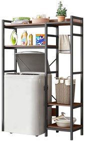 Regál nad práčku DELSIN, dub tmavý