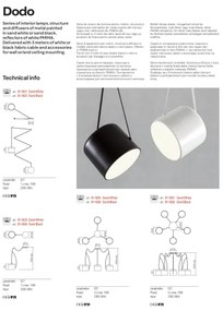 Redo 01-1826 - Luster na lanku DODO 3xE27/15W/230V pavúk
