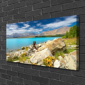 Obraz Canvas More skaly krajina 125x50 cm