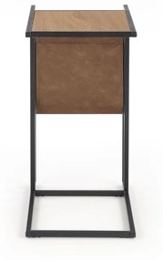 Odkladací stolík Compact, dub zlatý / čierna