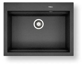 Pyramis 70094201 - Kuchynský drez SIROS 67x51,5 cm  granit/čierna
