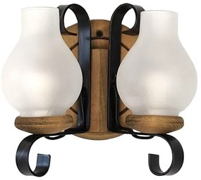 Brilagi - Nástenné svietidlo ROATA APLICA 2xE14/40W/230V buk