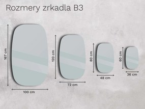 Zrkadlo s rámom B3