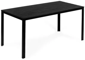 ModernHome Záhradný stôl 156 x 78 cm - Čierny